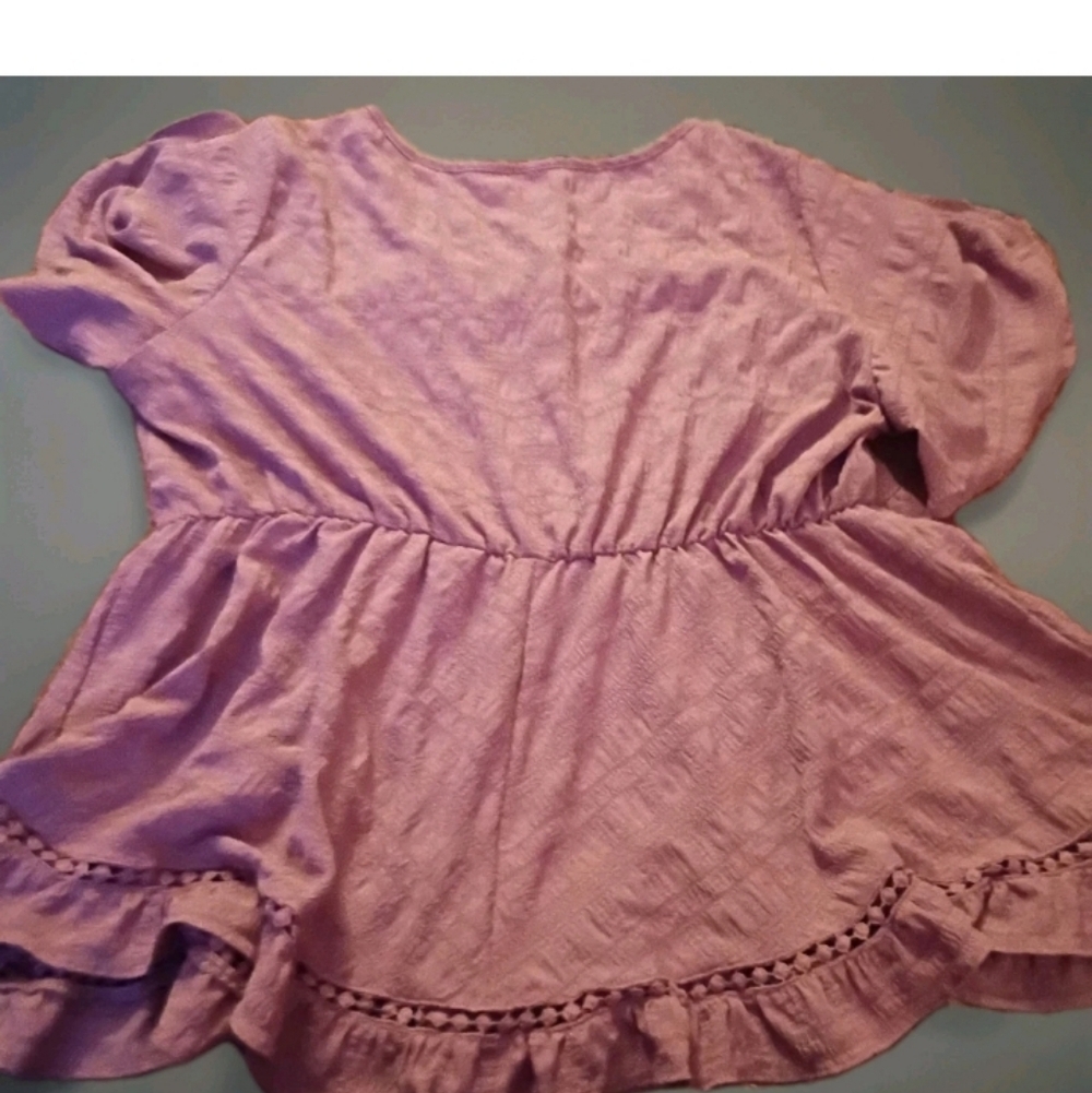 NWOT BloomChic Rose Tie-Front Blouse Women's 18/20 Boho Festival Cottagecore - Picture 3 of 4